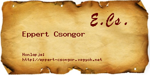 Eppert Csongor névjegykártya