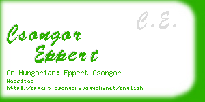csongor eppert business card